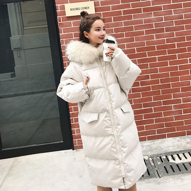 Women's down jacket long winter female jacket 2019 down jackets fashion parka coat puffer jackets oversize outerwear korean