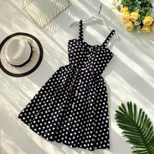 Load image into Gallery viewer, Marwin 2019 New-Coming Summer Women Spaghetti Strap Print Floral Sleeveless Empire Beach Dresses High Street Style