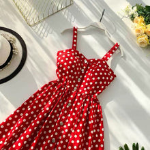 Load image into Gallery viewer, Marwin 2019 New-Coming Summer Women Spaghetti Strap Print Floral Sleeveless Empire Beach Dresses High Street Style